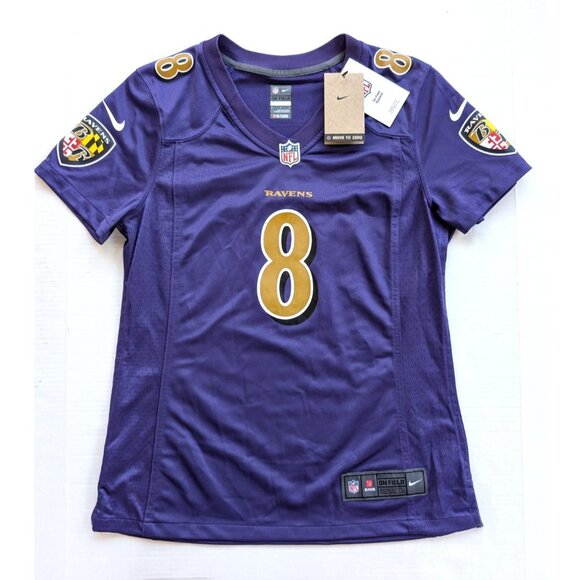 Lamar Jackson Jersey Womens Medium NWT Nike Color Rush Baltimore Ravens On Field - Picture 1 of 11